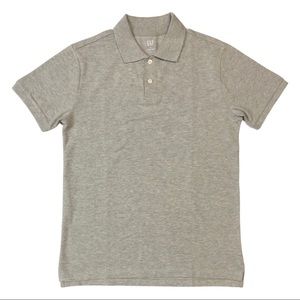 GAP GREY COLLARED POLO T-SHIRT